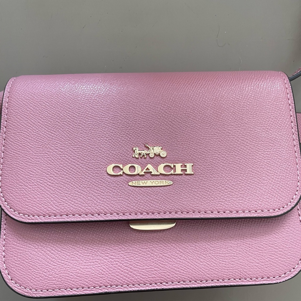 Coach Pink Leather Crossbody Bag